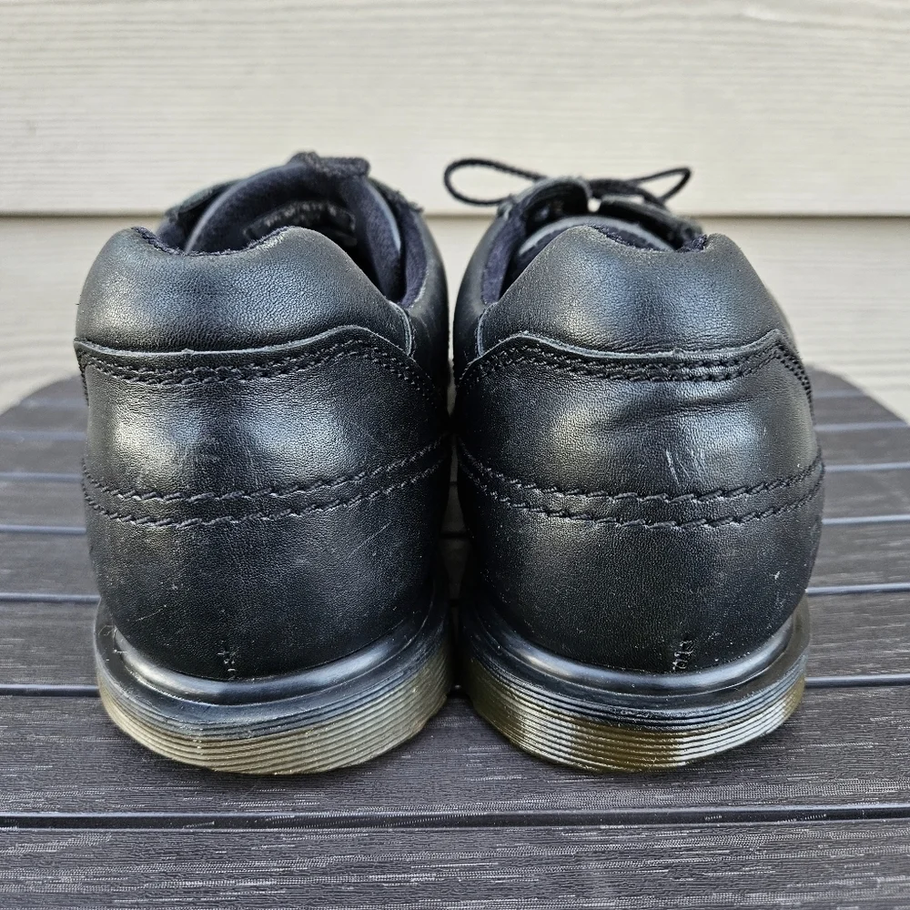 Dr. Martens Made in England Boots Oxford Shoes Black Leather 90s Vintage Mens 9